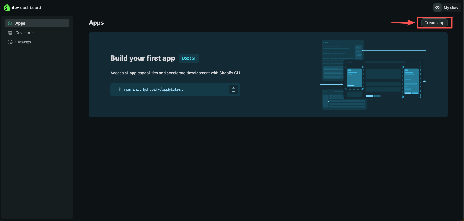 Create app dashboard